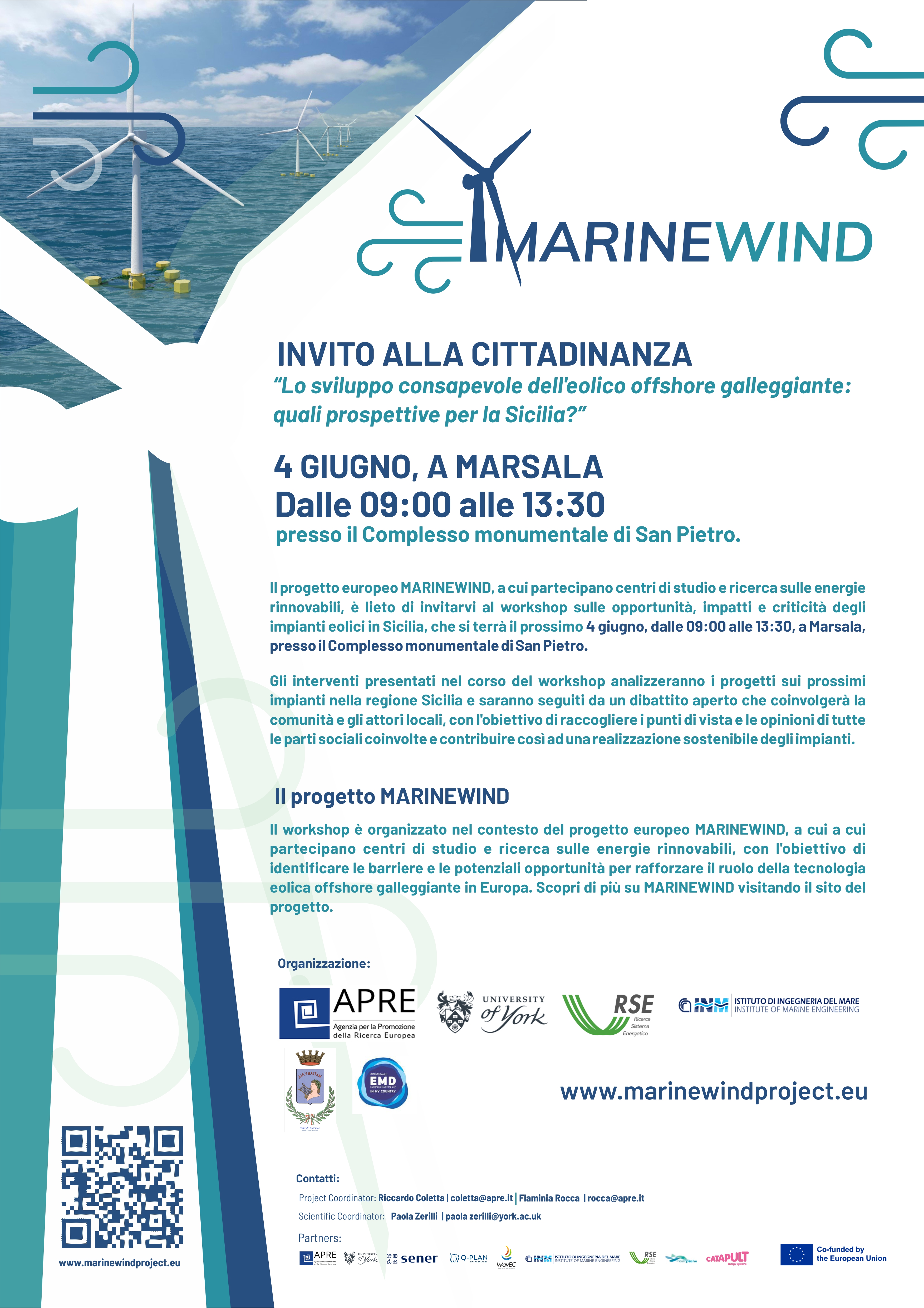 "Marinewind”. A Marsala un workshop sul progetto europeo
