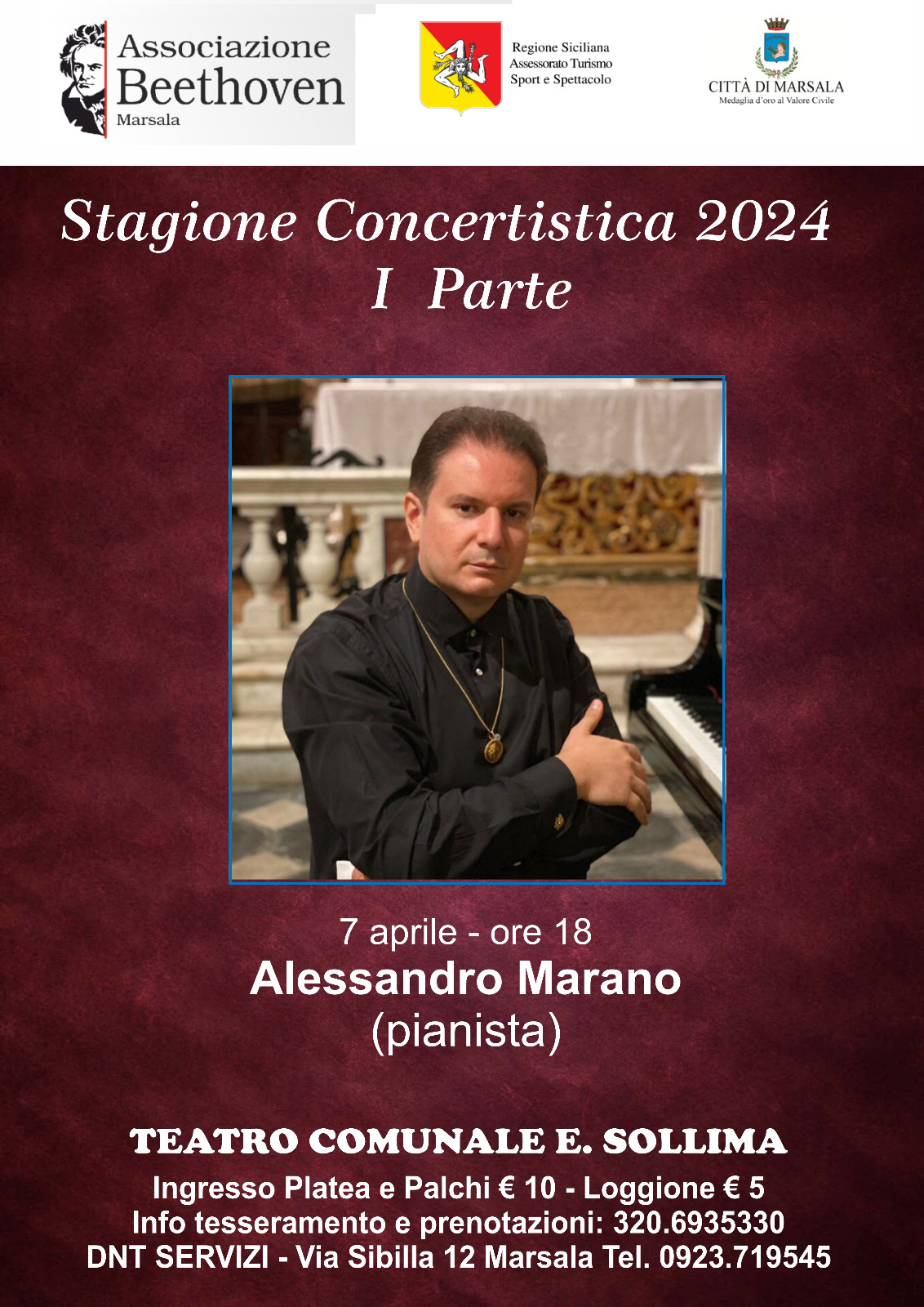 Il pianista Alessandro Marano