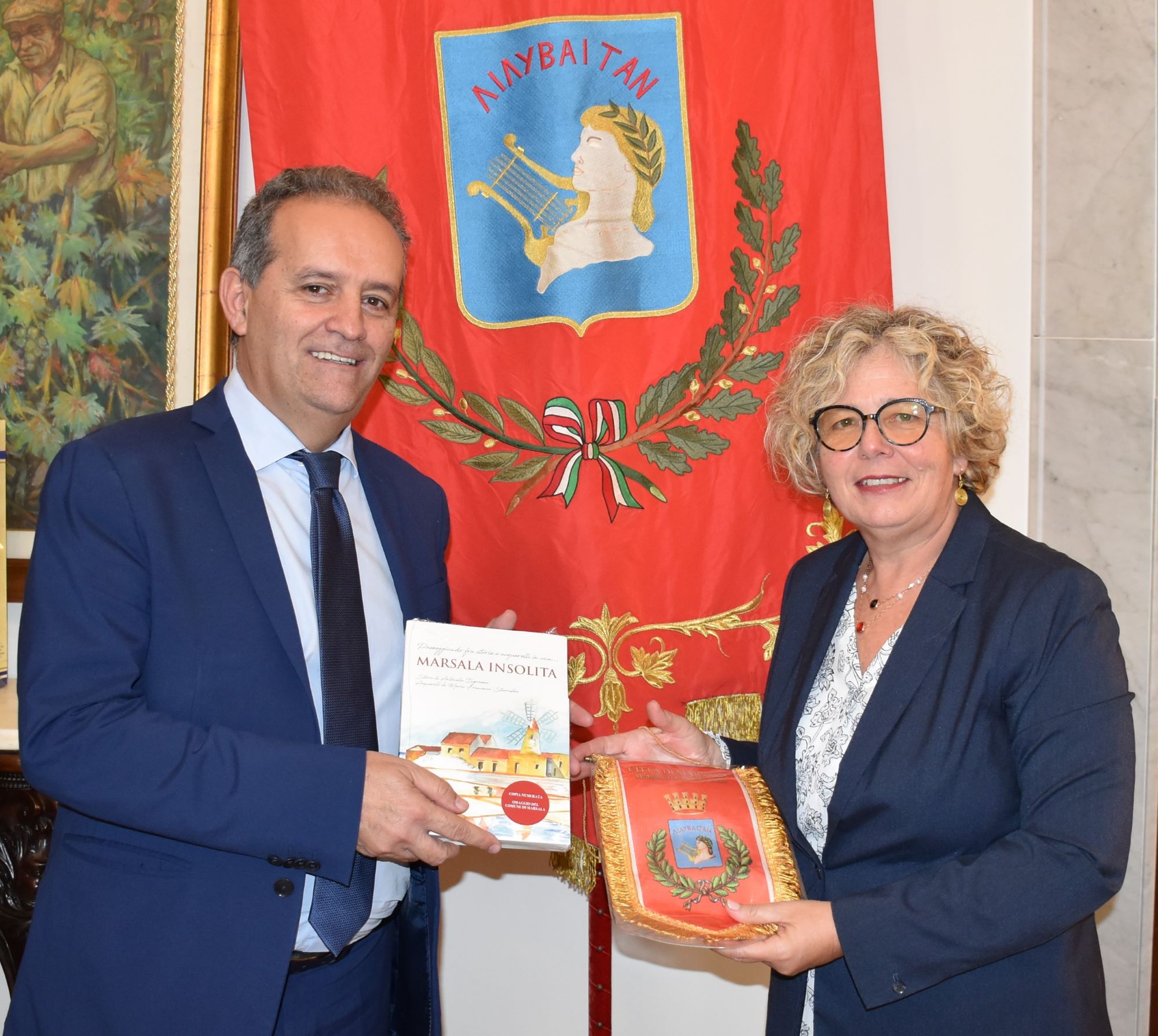 A Palazzo Municipale la neo dirigente del Commissariato PS di Marsala. Alla dottoressa Vivona gli auguri di buon lavoro del sindaco Grillo