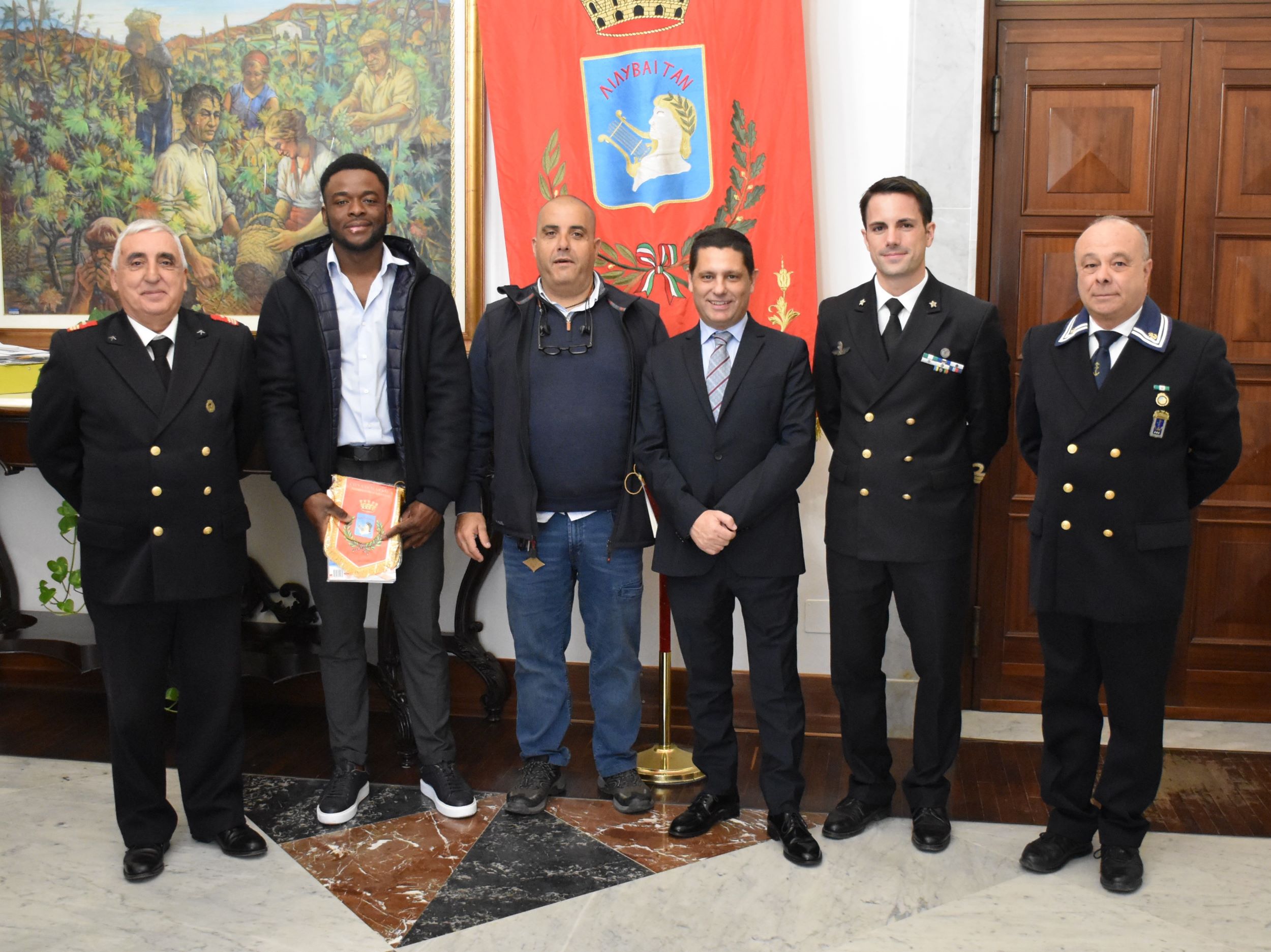 Ricevuti a Palazzo Municipale di Marsala due cittadini protagonisti di un salvataggio in mare