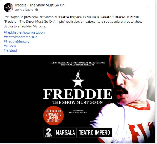 Freddie. The show must go on