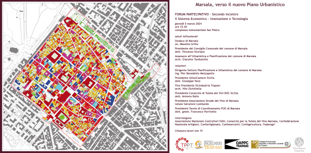 Piano Urbanistico Generale del Comune di Marsala. Domani il secondo incontro aperto a Cittadini, Attività economiche e Ordini professionali